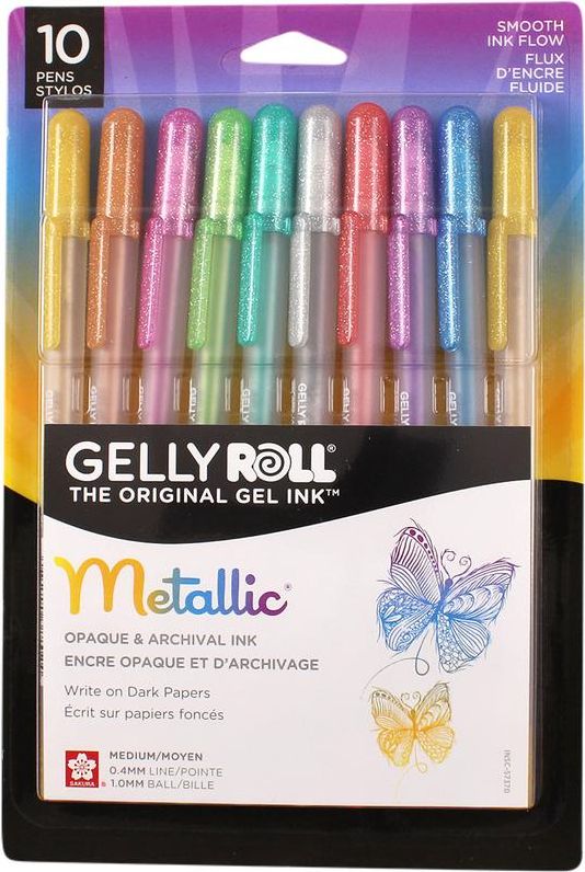Assorted Metallics Gelly Roll Pens