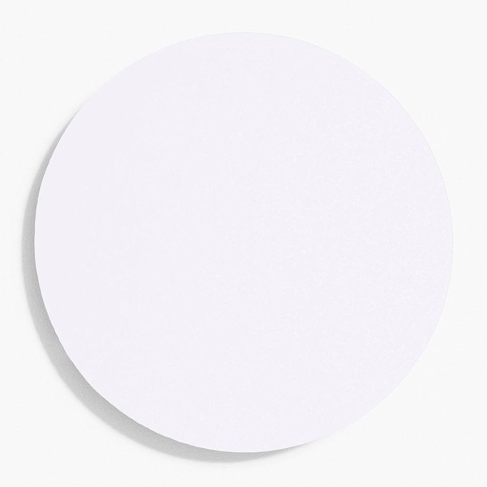 5.5" Pure White Circle Cards