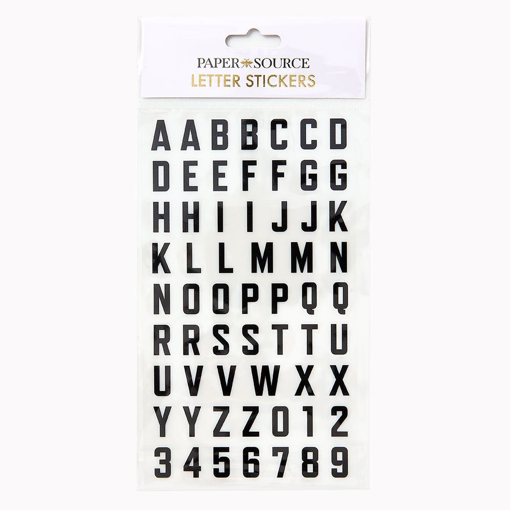 Letter Sticker Sheet