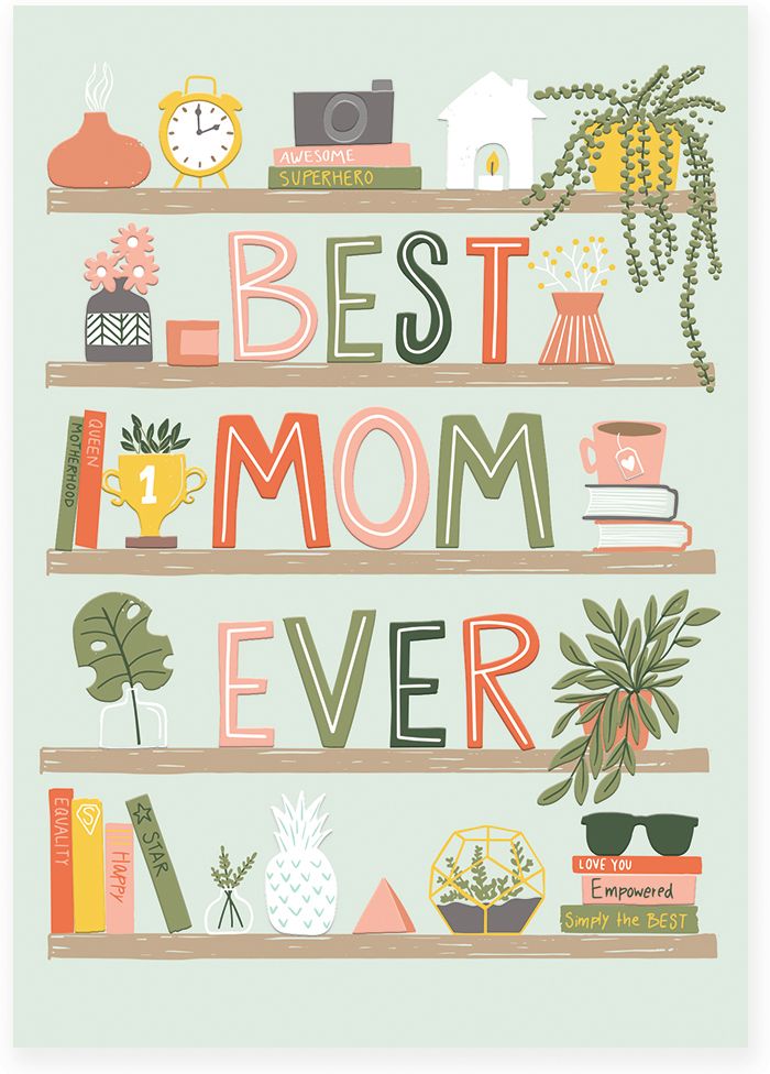 Mother's Day Greeting Card Best Mom Ever