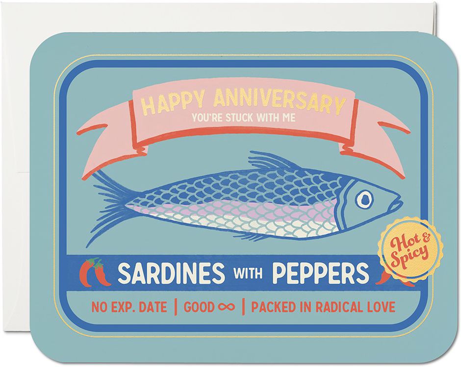 Sardines Anniversary Card