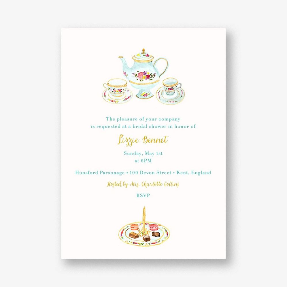 Petits Fours Secs Bridal Shower Invitation