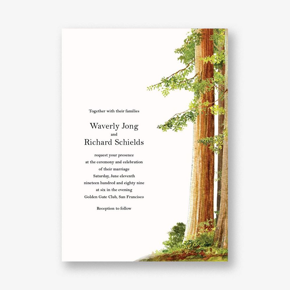 Sequoia Wedding Invitation