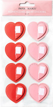 Honeycomb Heart Stickers