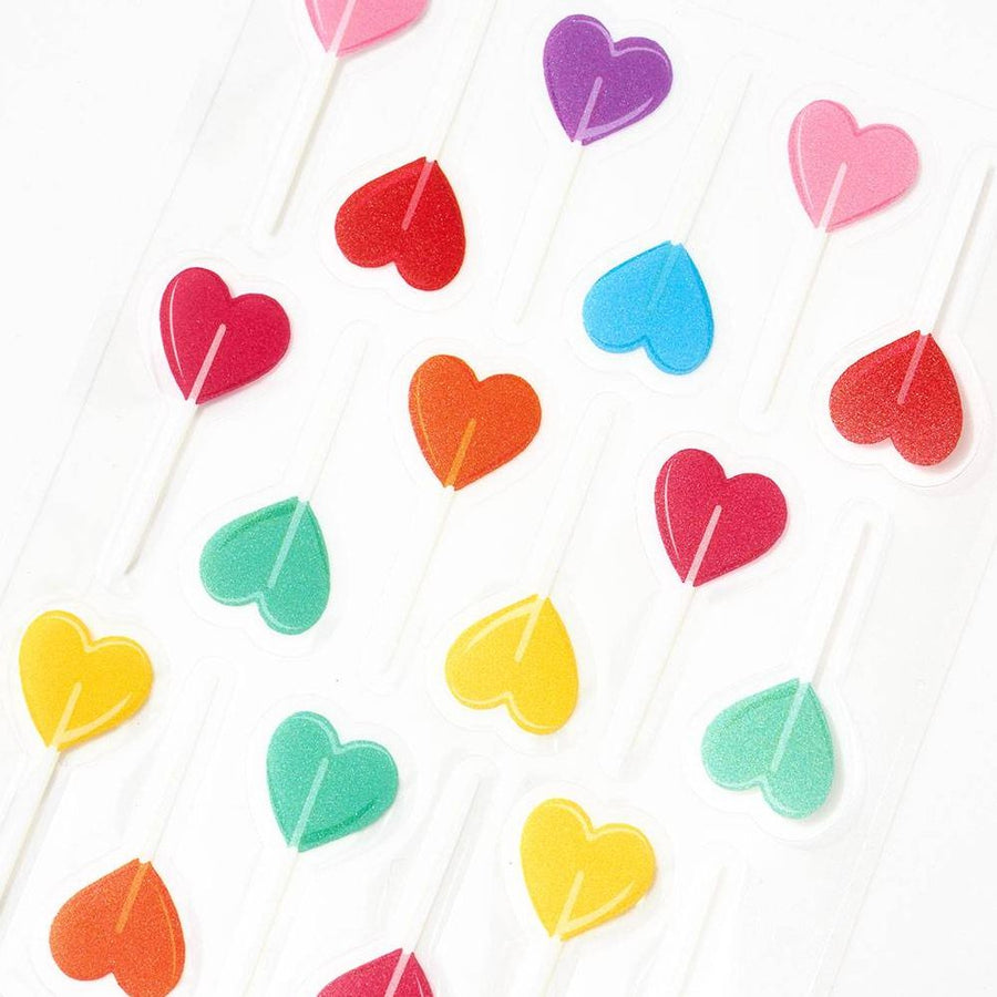 Heart Lollipop Stickers