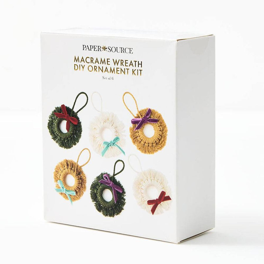 Macrame Wreath Ornament Kit S/6