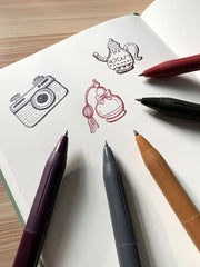 Sarasa Clip Vintage Dark Pens