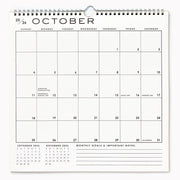 2026-2027 Paper Source Grid 17 Month Calendar