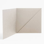 5.5" Square Shimmer Silver Diagonal Folders