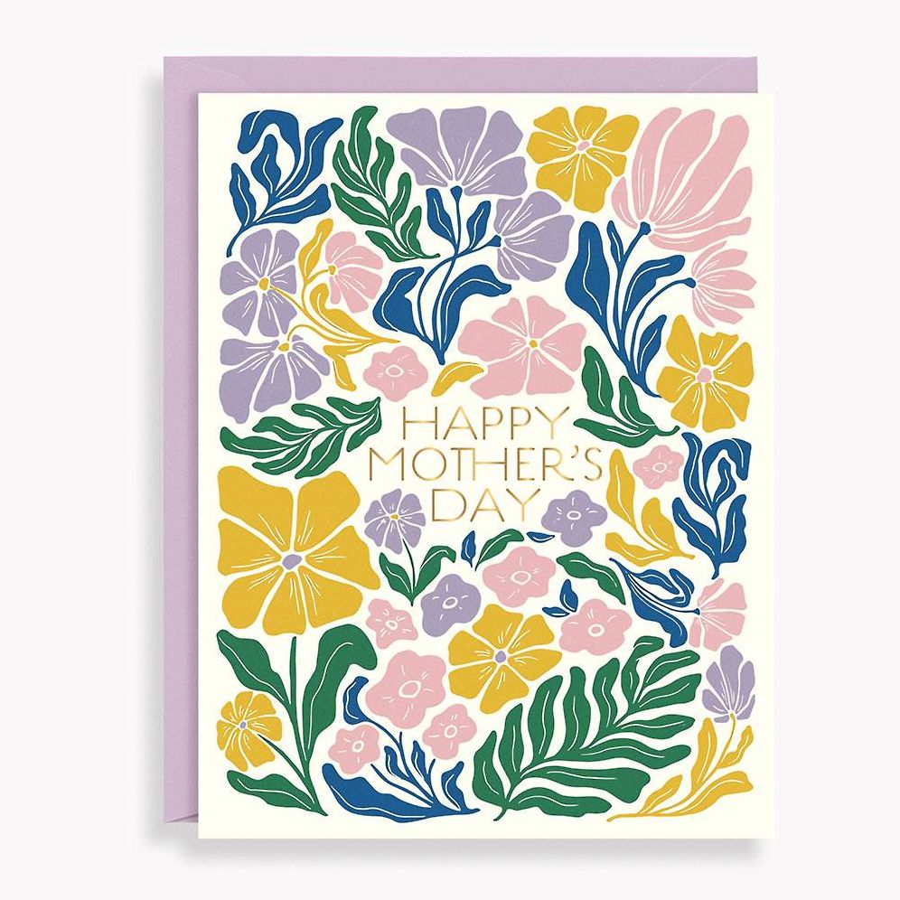 Noveau Floral Mother's Day Card