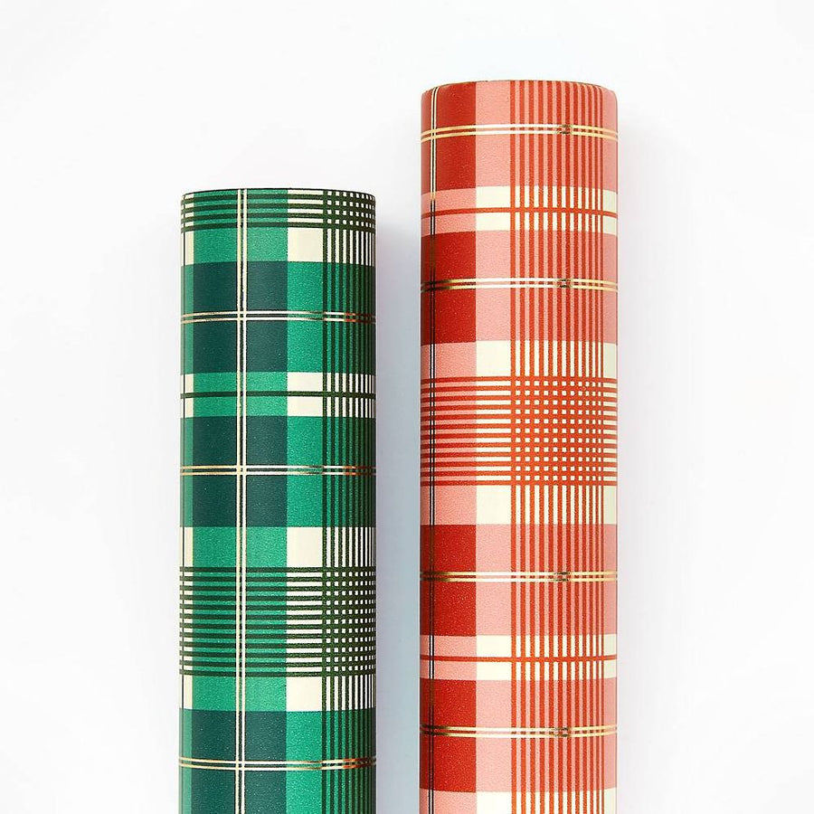 Red and Green Dual Stone Paper Roll Wraps