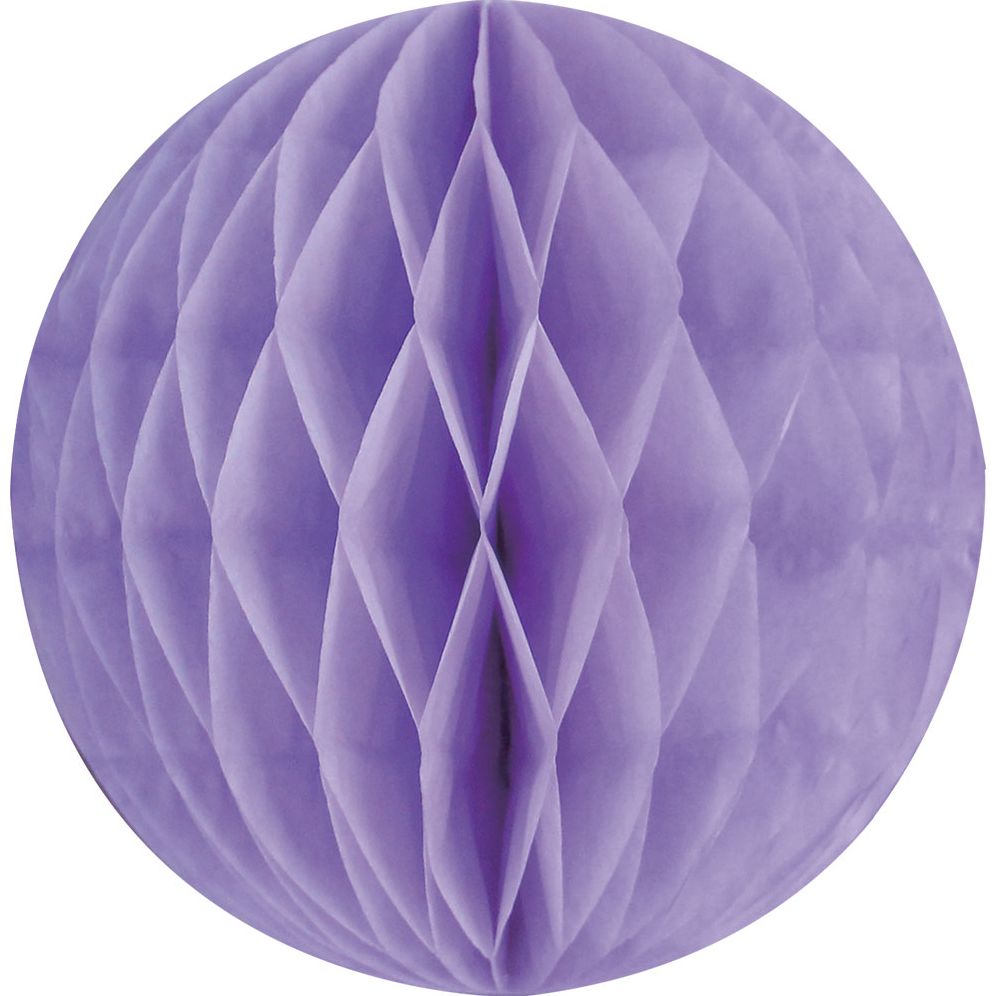 Light Purple Lrg Paper Honeycomb Sphere