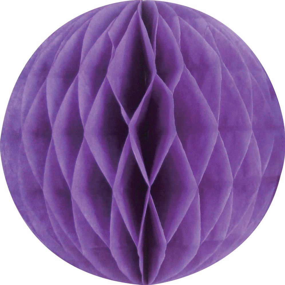 Purple Med Paper Honeycomb Sphere