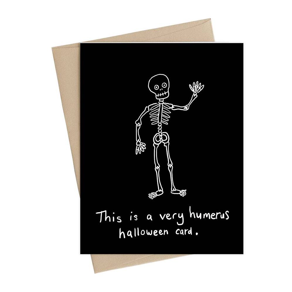 Humerus Skeleton Halloween Card