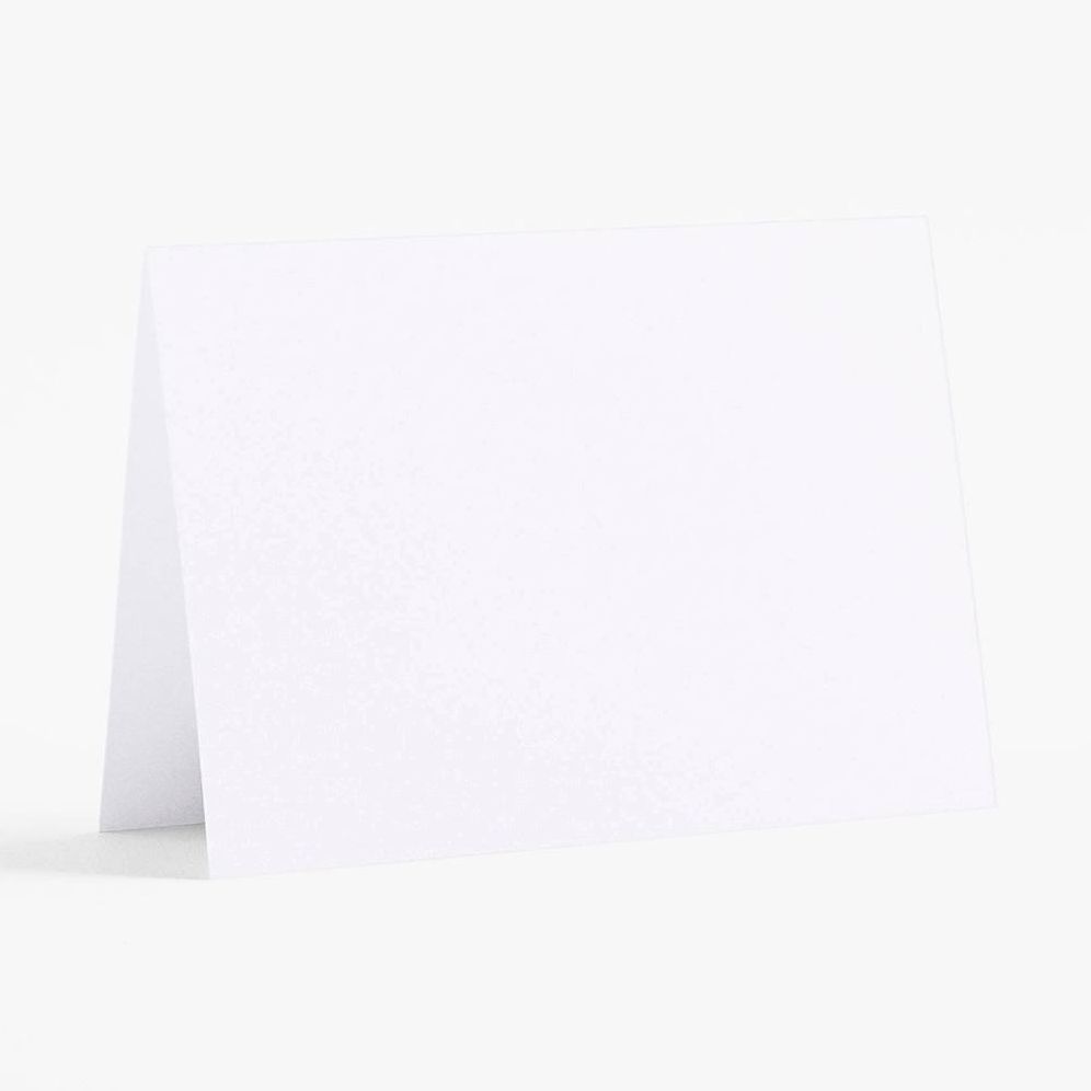 Pure White 4 Bar Folded Cards