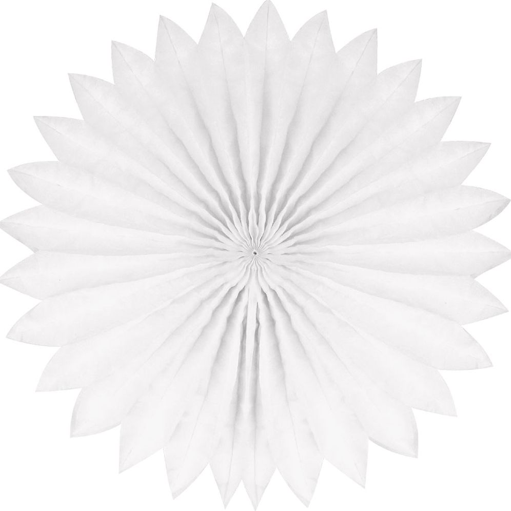 Plain fan, 40cm, White