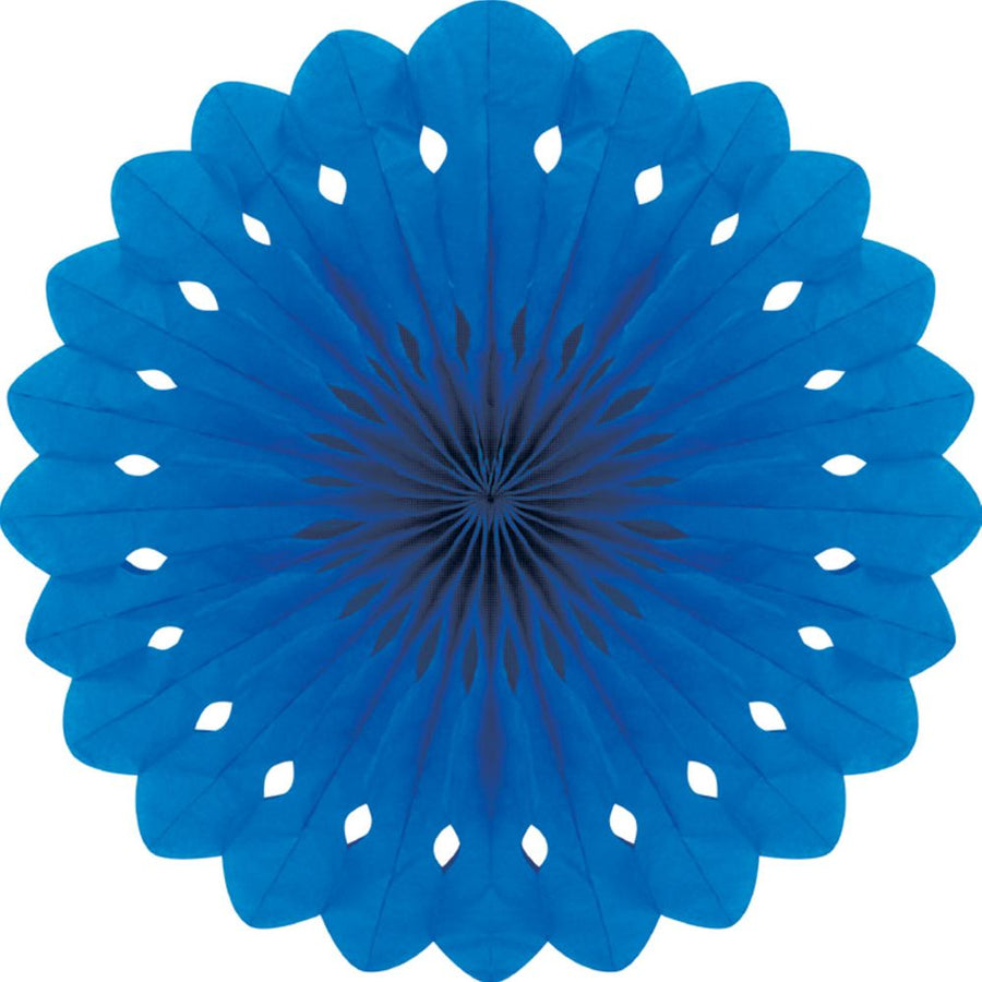Detailed fan, 30cm, Blue