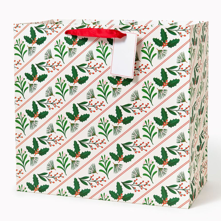 Botanical Stripes Large Gift Bag