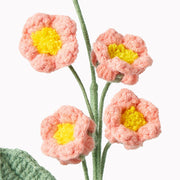 Orange Lily of the Valley Crochet Flower