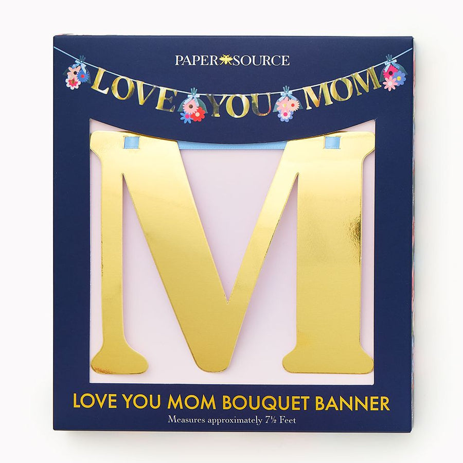 Love You Mom Bouquet Banner
