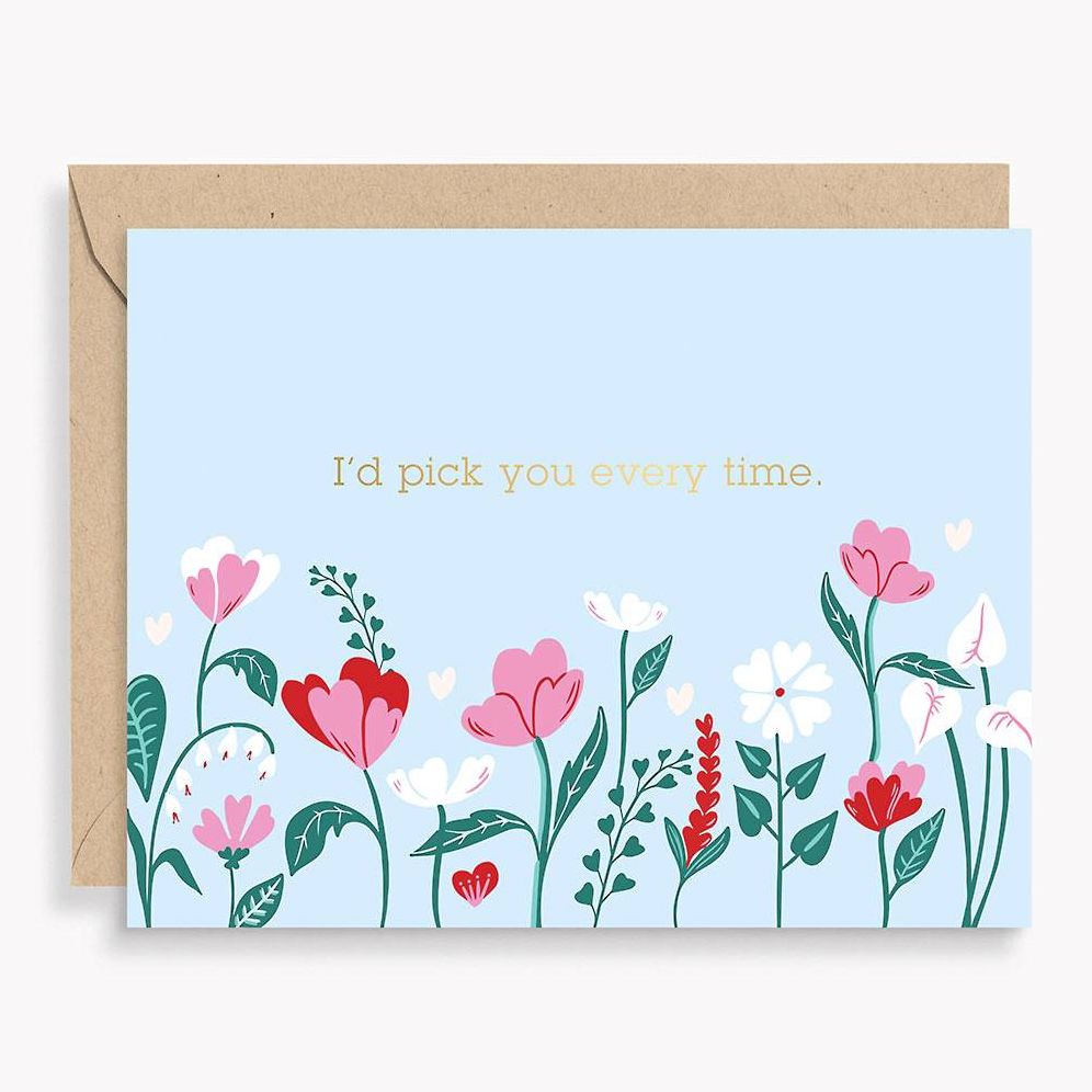 I'd Pick You Valentine Card