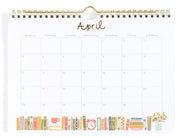 2027 Book Lover's Spiral Wall Calendar