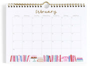 2027 Book Lover's Spiral Wall Calendar