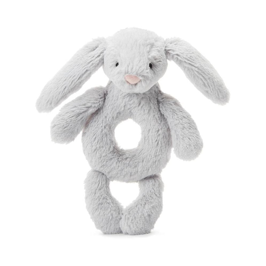 Bashful Grey Bunny Ring Rattle - In Store Exclusive