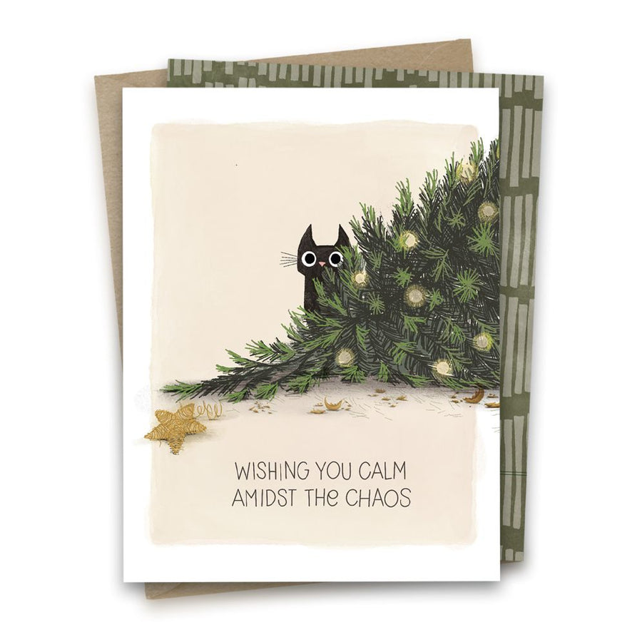 Calm Admist Chaos Christmas Card