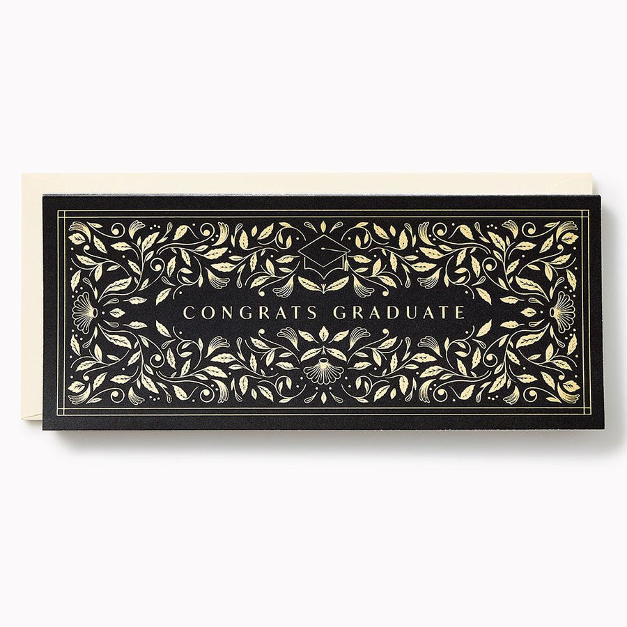 Graduation Gilded Grad Money Card Stationery Set