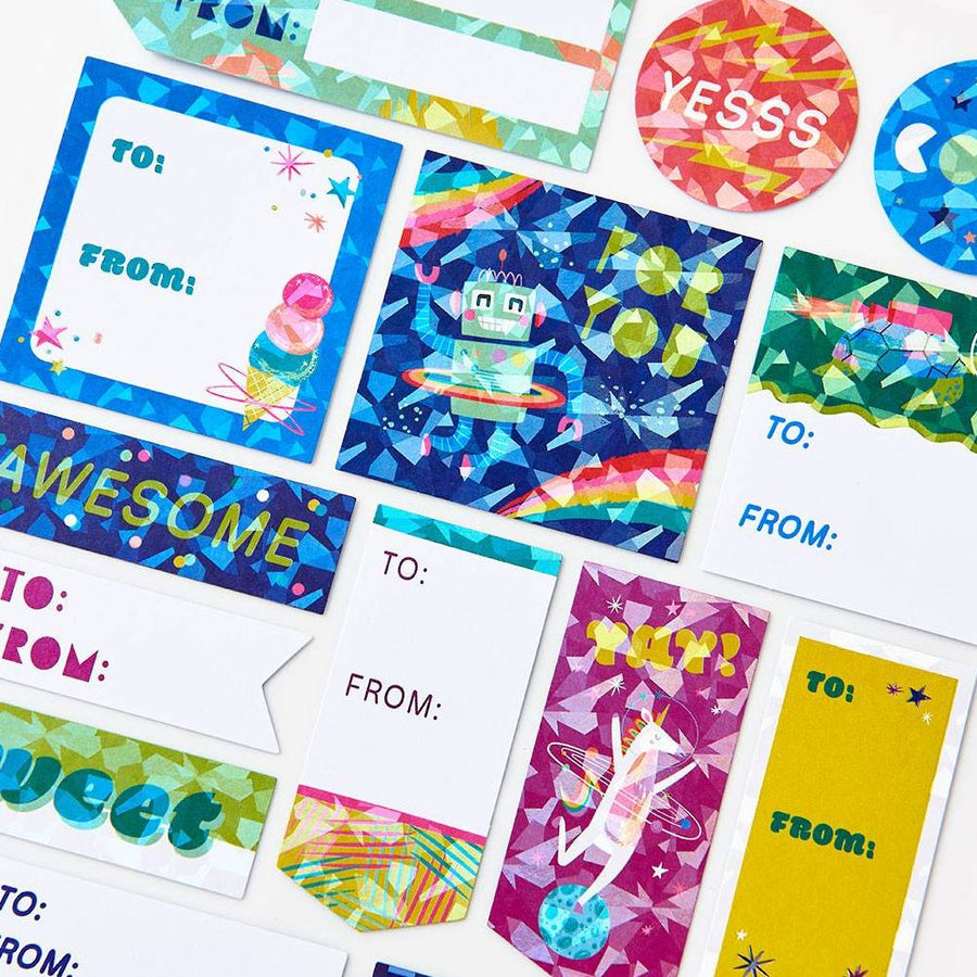 Bright Critter Gift Labels