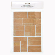 Simple Patterns on Kraft Gift Labels