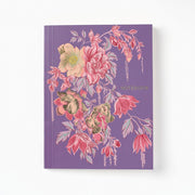 Vintage Purple Floral Softcover Notebook