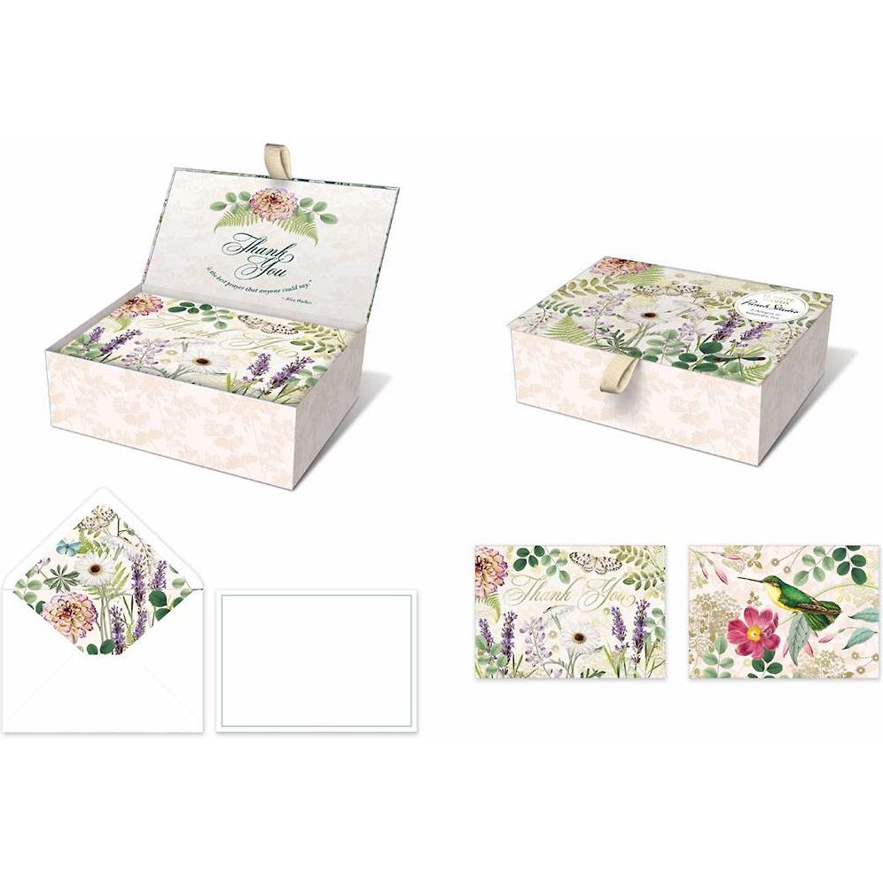 Hummingbird Garden Thank You Card Set