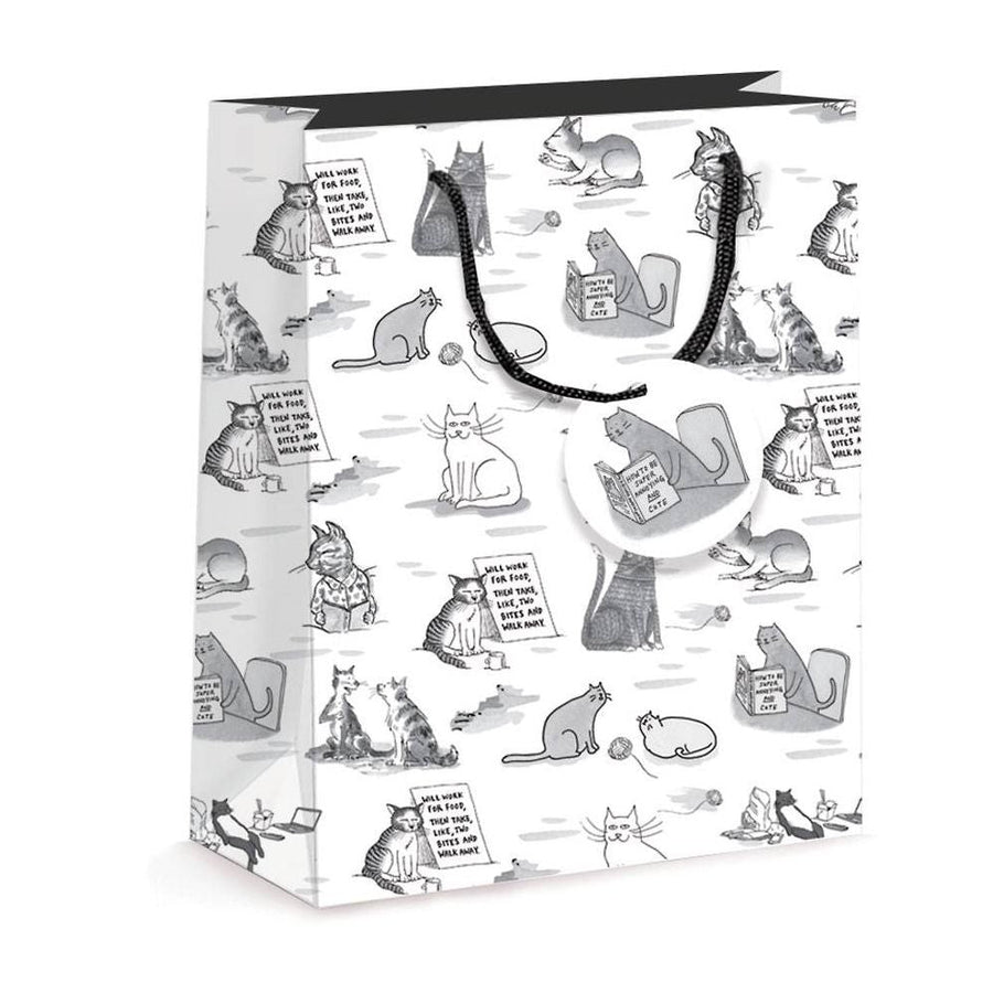 Cartoon Cats Medium Gift Bag