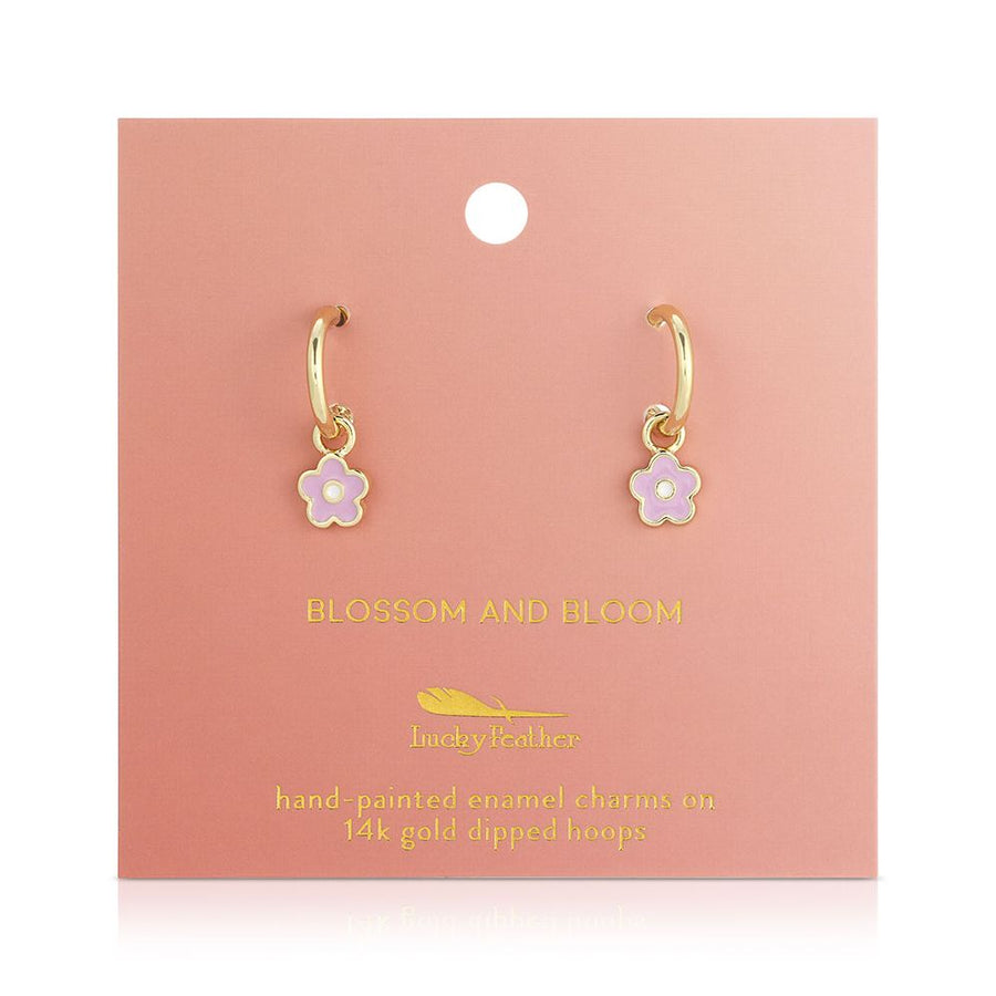 "Blossom and Bloom" Flower Hoop Earrings