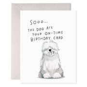 Sheepdog Belated Birthday Card