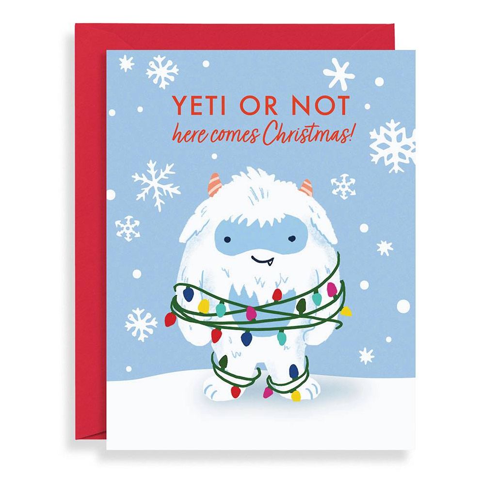 Yeti Or Not Holiday Card