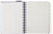 2027 Purple Paint Splatter Weekly Desk Planner