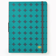 Teal Diamond Paper Wasp LG Dotted Journal