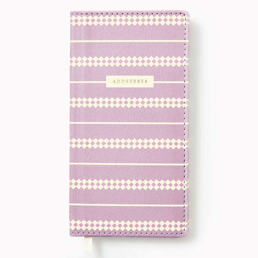 Wisteria Dots Paper Wasp Slim Address Book