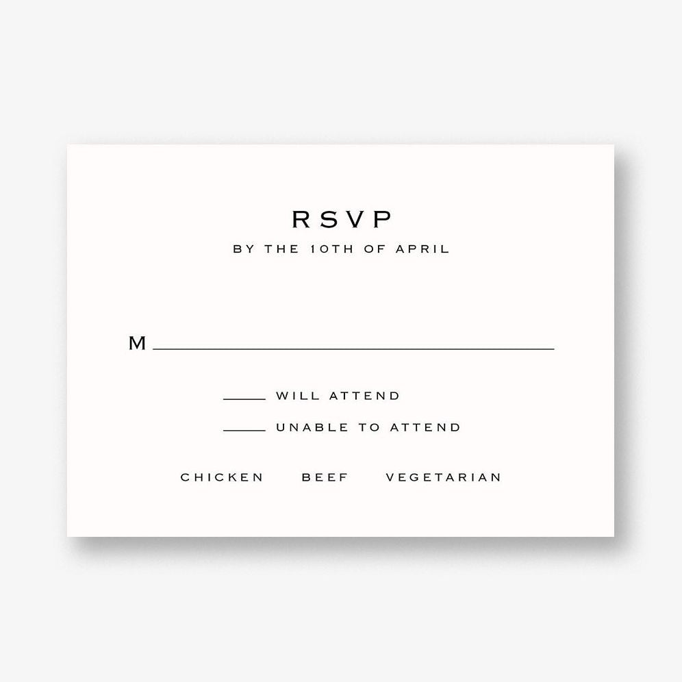 Signature Response Card