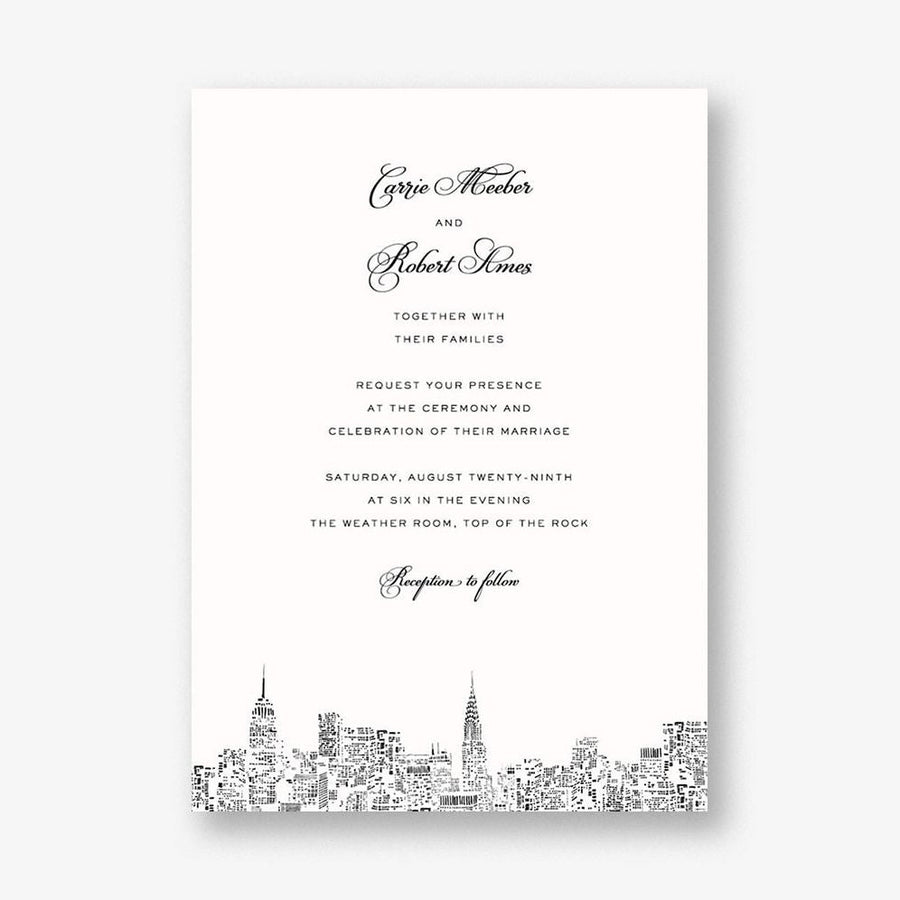 City Lights II Wedding Invitation