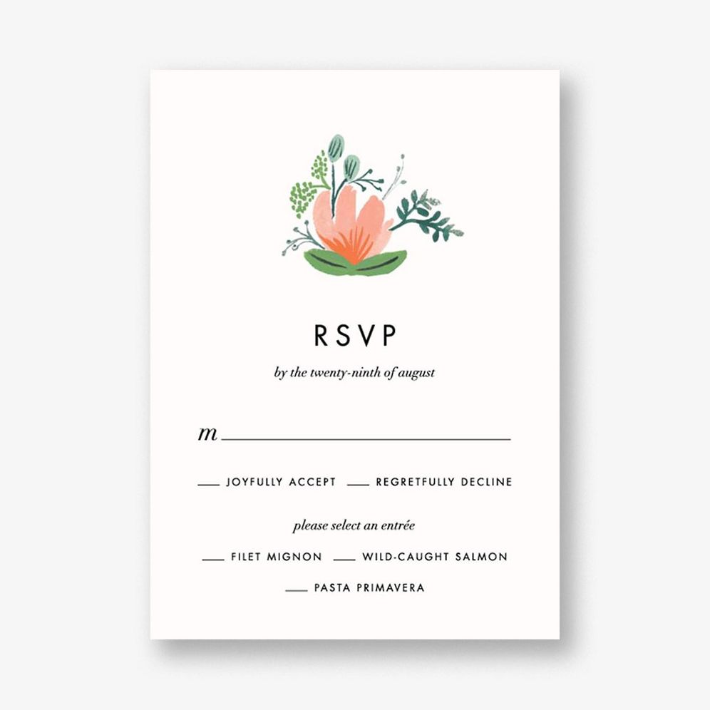Wrapped in Wildflowers Response Card