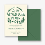 Adventure Begin Graduation Announcement