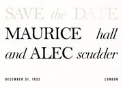 In Writing Foil Save the Date Card