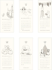 2027 Matoka Stand Ring Calendar Duck and Bear