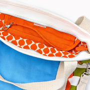Striped Canvas Tote Bag