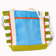 Striped Canvas Tote Bag