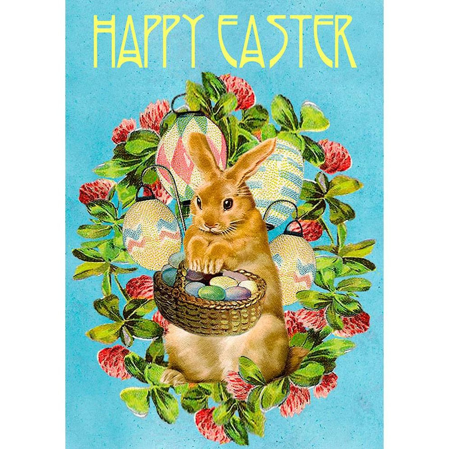 Vintage Rabbit Easter Card